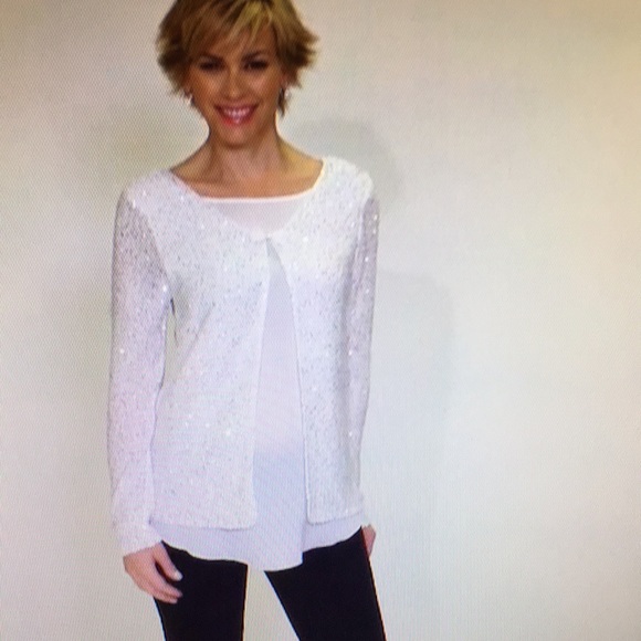 💕💕 Festive Sequined Sweater Sz S 💕💕💕 - Picture 3 of 8